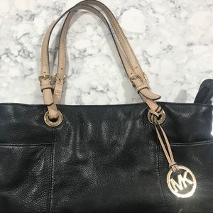 Black Leather Michael Kors